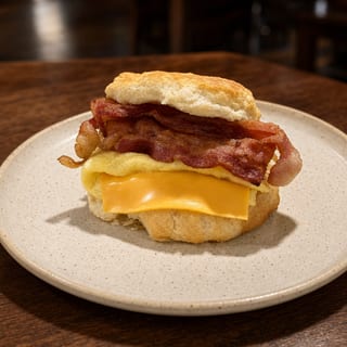 Bacon with Egg Biscuit